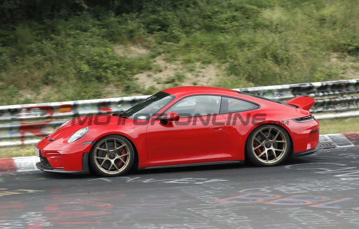 Porsche 911 GT3 Prototype Spotted with Iconic Ducktail Spoiler