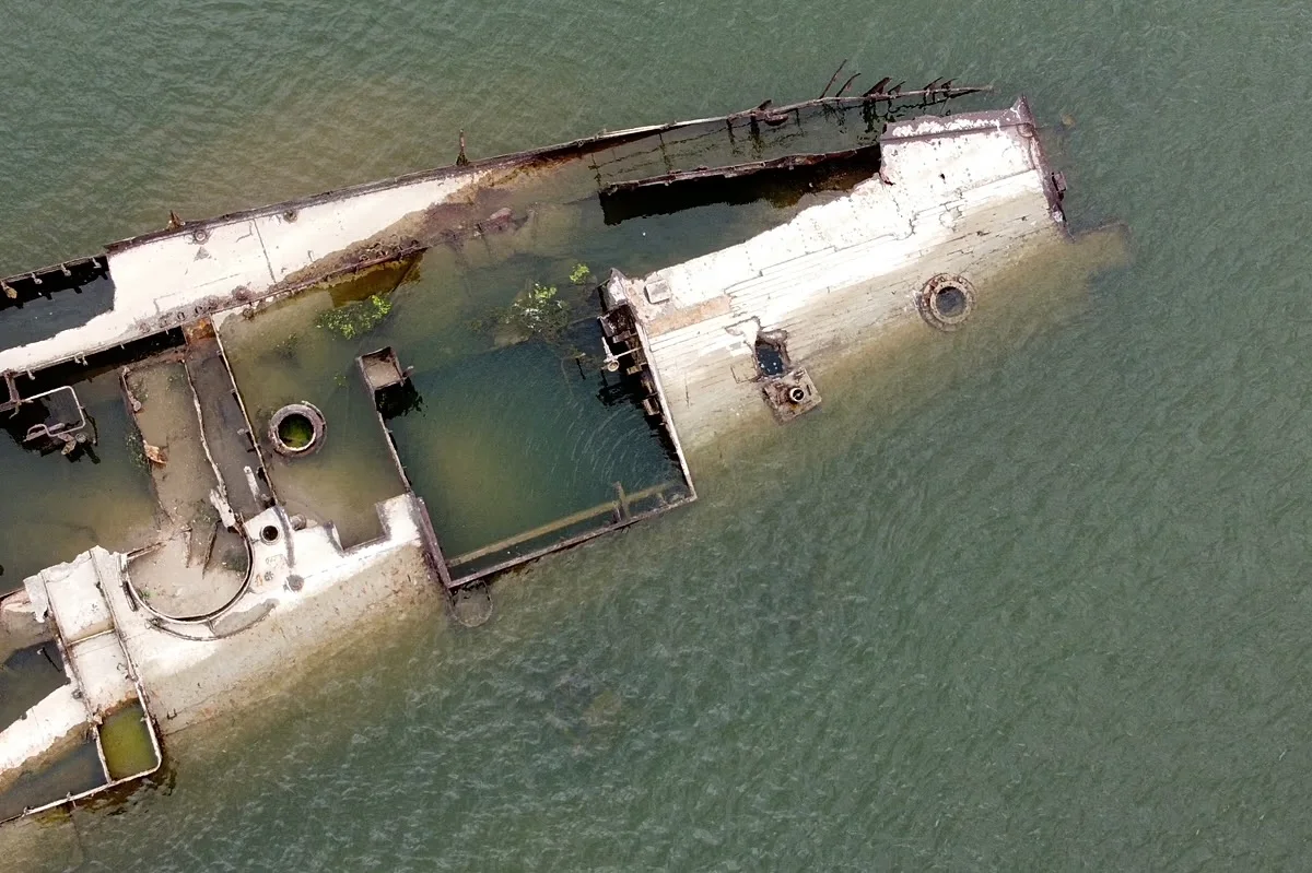 Danube Reveals WWII Shipwrecks Near Prahovo as Water Levels Drop