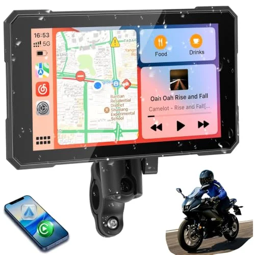 Review of the 5" CarPlay Screen for Motorcycles: Effective Wireless Navigation