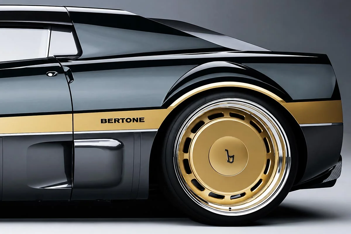 Bertone Revives 1969 Concept with the Exclusive 'Nero Aureo': 475 HP V6 and Limited to 25 Units