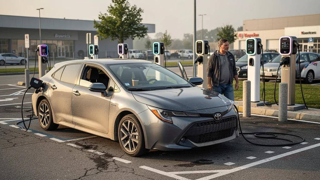 Testing Five Public Charging Stations in One Day with My Corolla