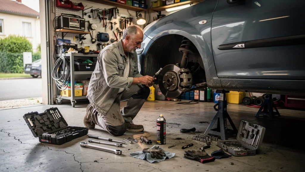 Two Days of Brake Pad Replacement in My Poitiers Garage